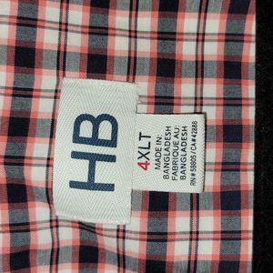 4XLT Harbor Bay Easy Care Sport Shirt.